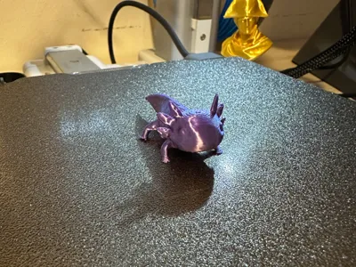 Miniature Axolotl: Fast Print, Cute and Detailed