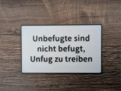 Unauthorized Fun Sign