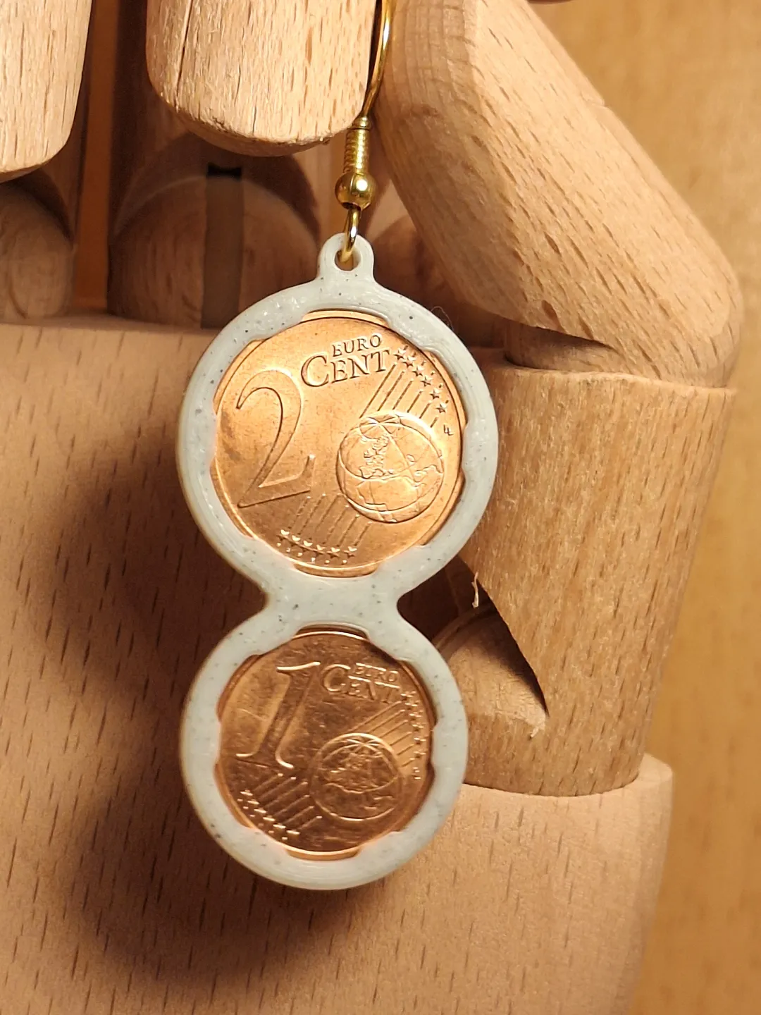Euro earring view 3