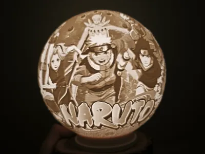 Naruto Moon Lithophane Lamp