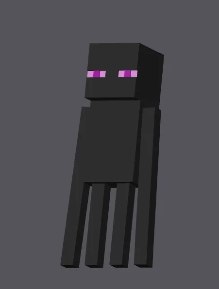 Painted Minecraft Enderman
