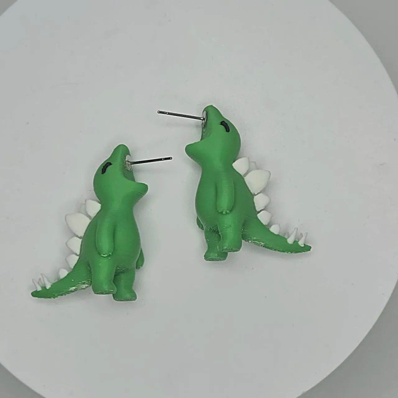 Stegosaurus Chompers Earrings view 3