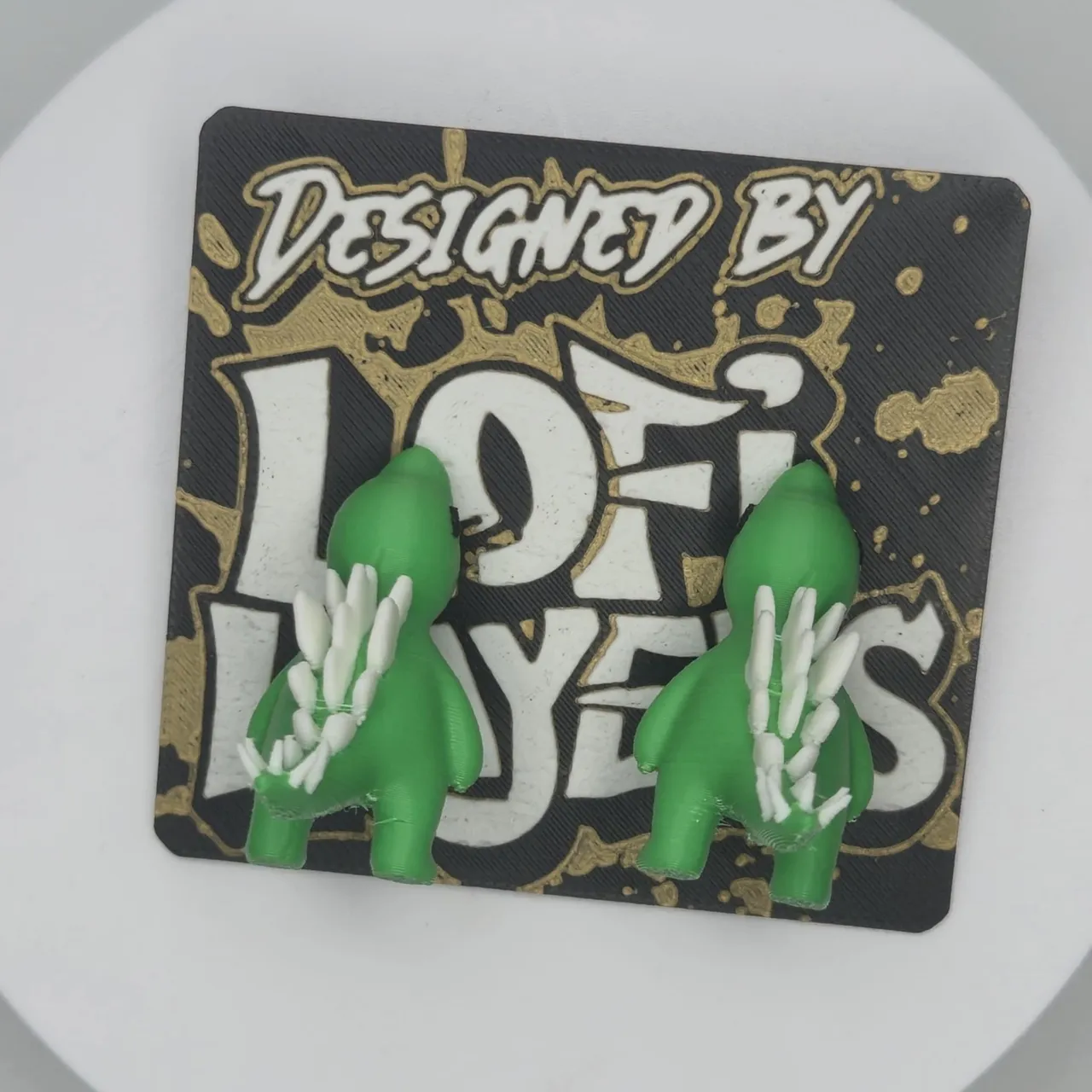 Stegosaurus Chompers Earrings view 2