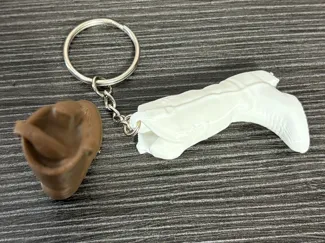 Cowboy boot Keychain