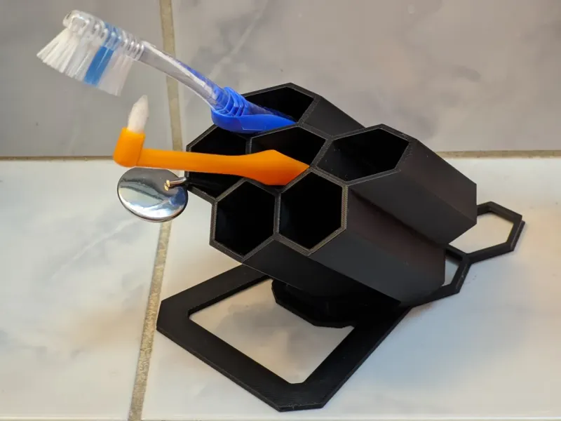 Bathroom Organizer - Hexagon styled