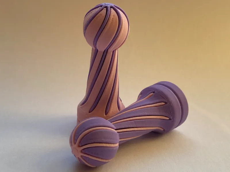 Two color chess pawn