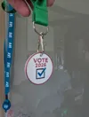 Full Plate - Vote 2026 Keychain