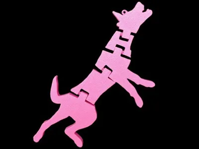 Flexi Malinois Keychain