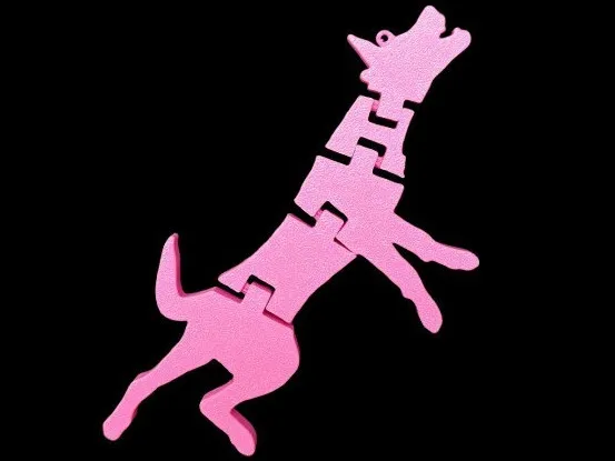 Flexi Malinois Keychain