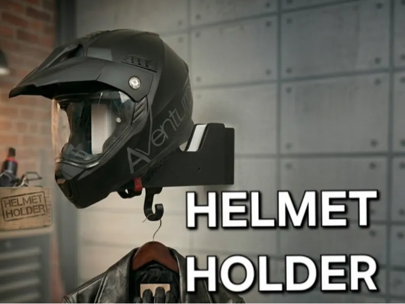 Helmhalter + Haken für Schutzkleidung - "Mr. Bike"