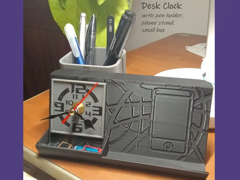 Modern desk clock