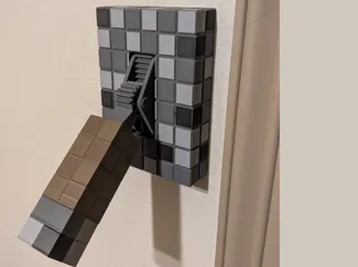 Minecraft Lever for single/dual Flat Light Switch
