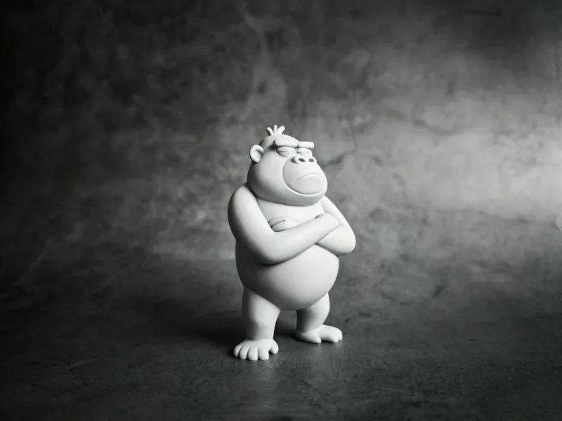 Depressed gorilla - Office desk decoration