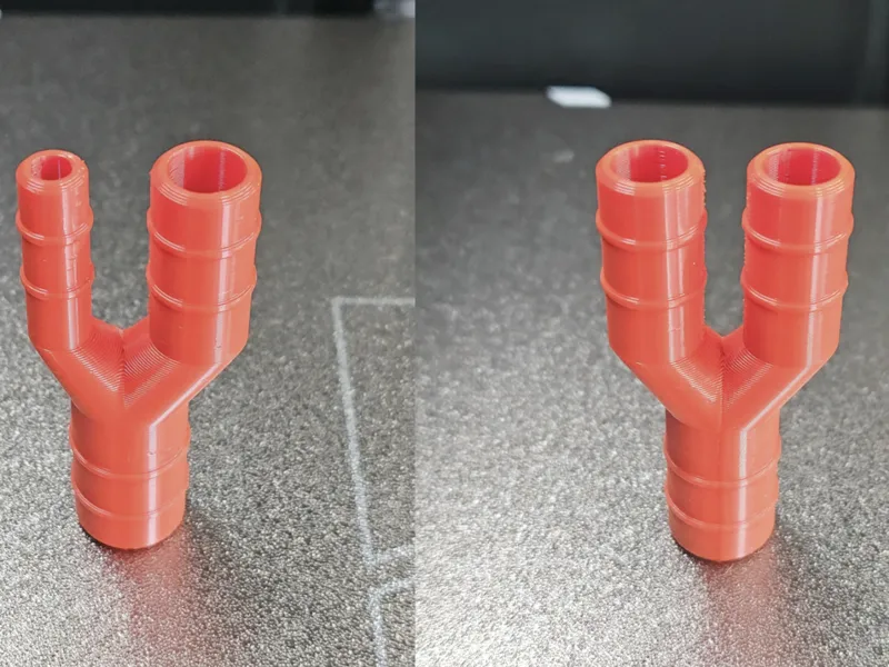 Y hose connector (slide on, parametric)