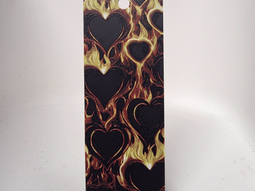 Flame Heart Bookmark