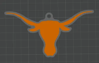 Longhorn Christmas Ornament