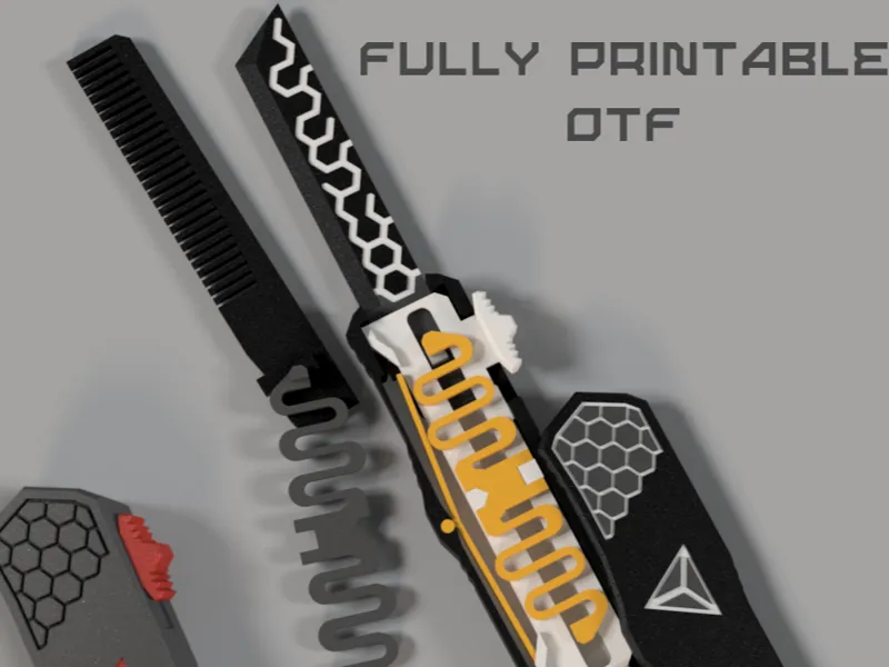 Fully Printable OTF Toy Comb