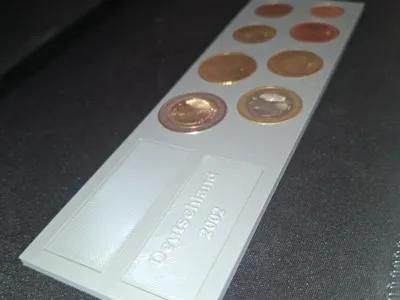 Coin frame for collectors with changeable nameplate