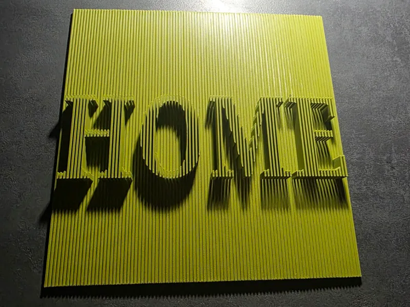 Wandkunst Schichtskulptur Home