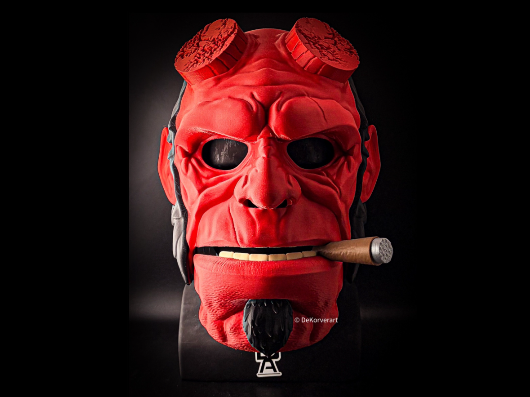 HellBoy mask with Movable Jaw