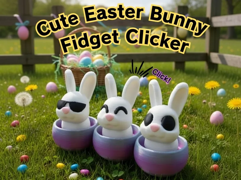 Cute Easter Bunny - Fidget Clicker