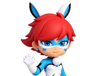Chibi Bunnyx Miraculous Figurine