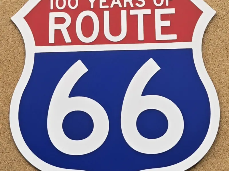 Centennial Celebration Route 66 Sign 100
