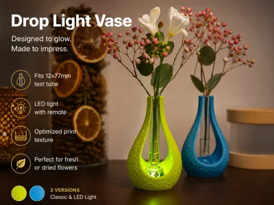 Drop Light Vase – LED & Classic