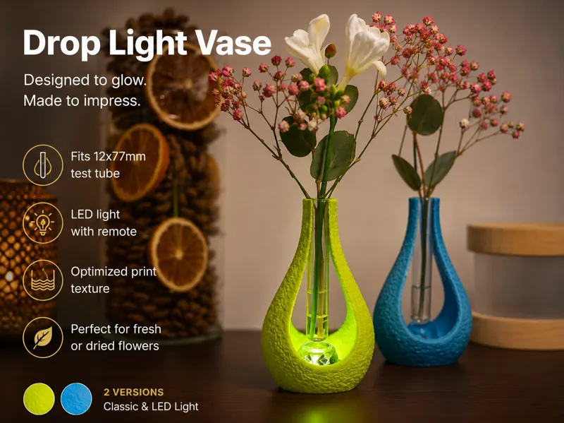 Drop Light Vase – LED & Classic