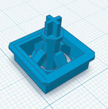 Objeto manipulable: 3D Printed Clicky Clicker - Print in Place — vista de referencia 4