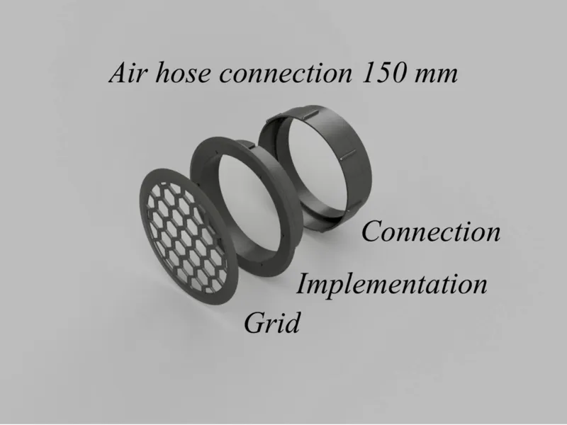Magnetische Abluft-Durchführung Ø150 mm