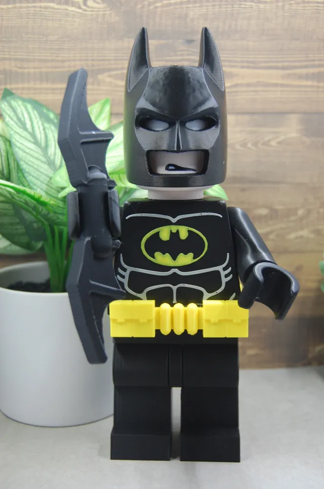 Brick 500% - Batman with Cape - Free 3D Print Model - MakerWorld