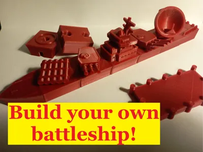 Modular battleship toy for kids