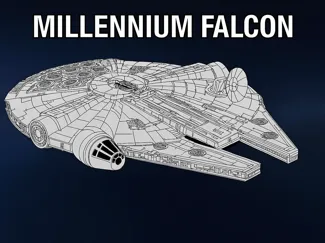 Millennium Falcon – One-Piece High Detail 3D Model
