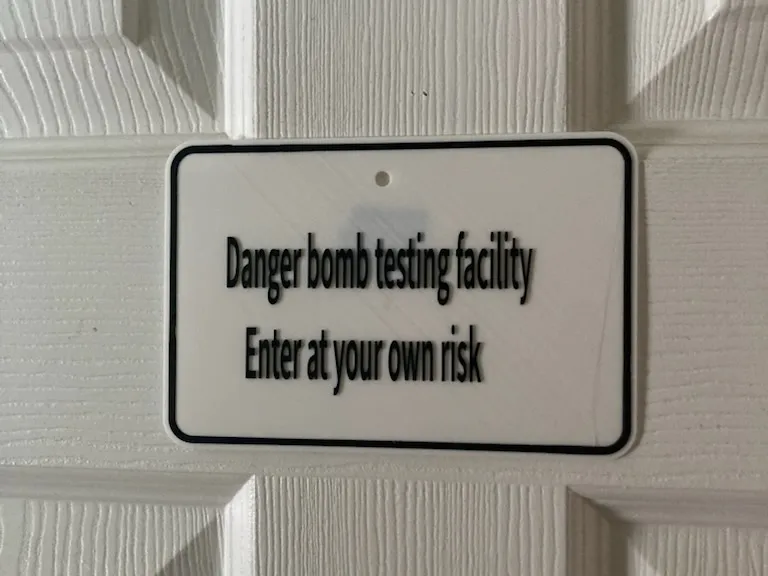 Dangerbombtesting facility enter at your own risk 