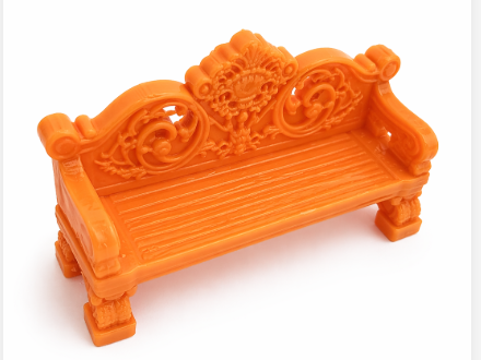 Victorian Mini Bench – Dollhouse Furniture Decor