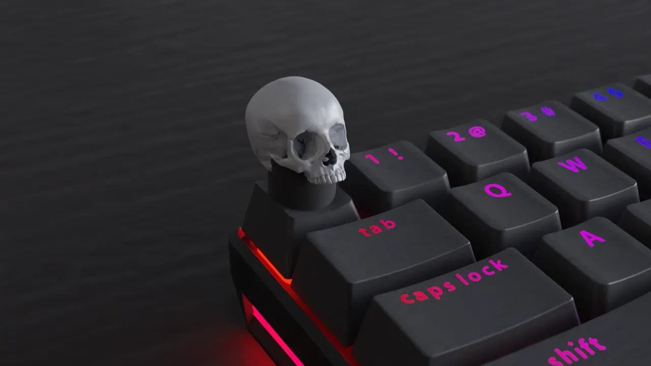 Skull Keycaps view 3