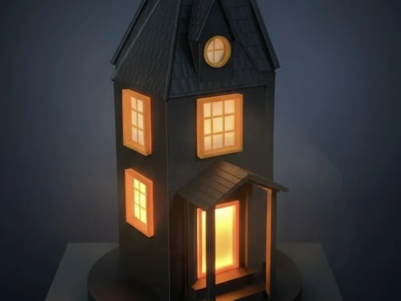 Simple Spooky House Light