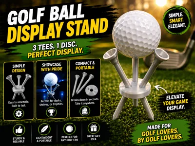 Golf Ball Tee Display