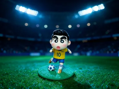 Crayon Shin-chan World Cup Theme Football Star Shin-chan 