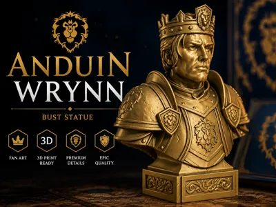 King Anduin Wrynn - World of Warcraft buste
