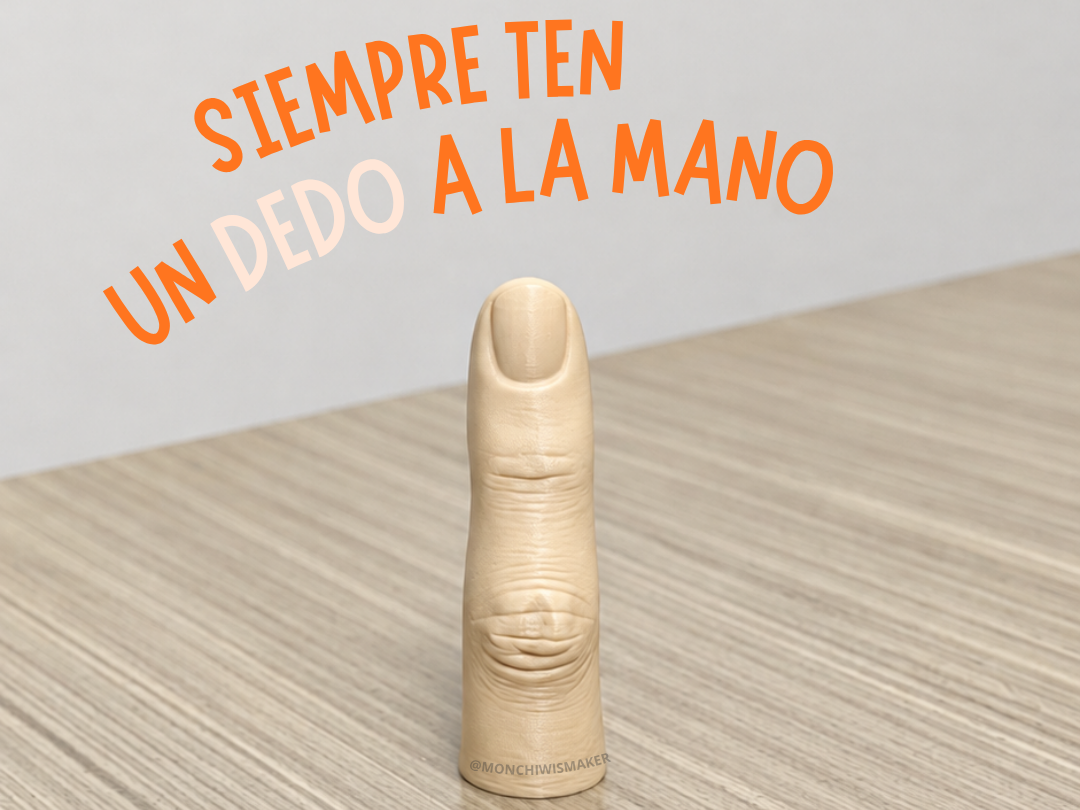 Finger / Dedo - Versión llavero y tamaño real - 1