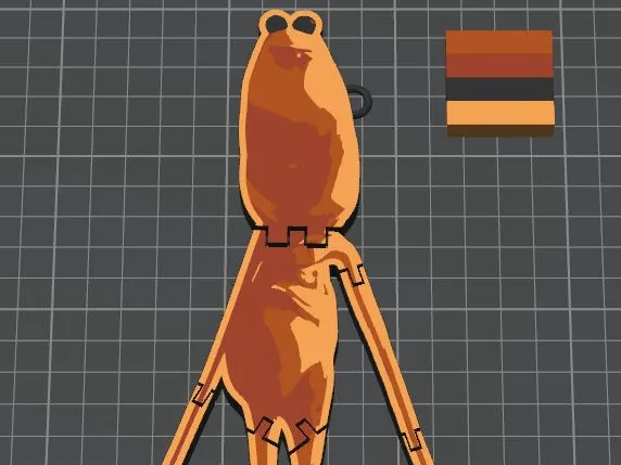 Marcus worm VR Flexi Toy AMS 