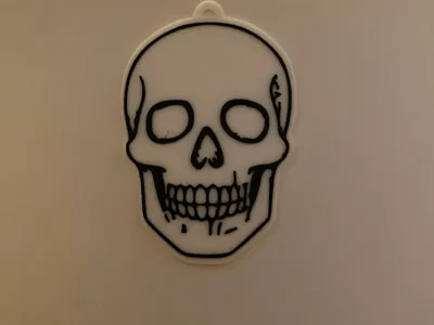 Halloween Skull Keychain (Free Commercial use)