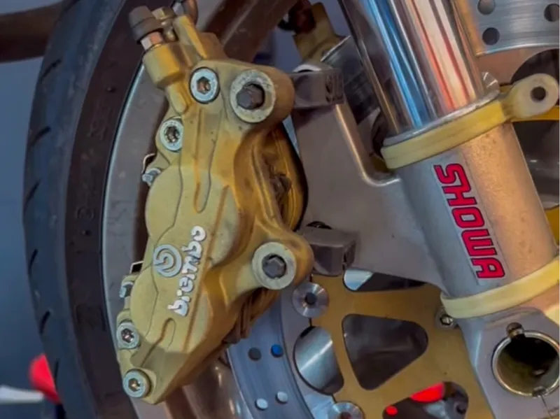 Motorcycle axial brake caliper bracket / holder V1