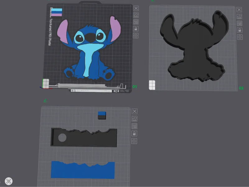 boite lumineuse stitch
