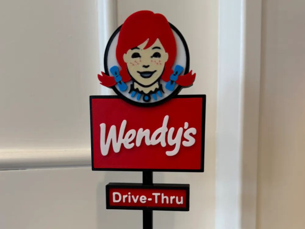 Wendy's Sign by 3D Print Creative Endeavors MakerWorld