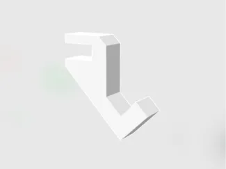 Hook for 2cm shelf