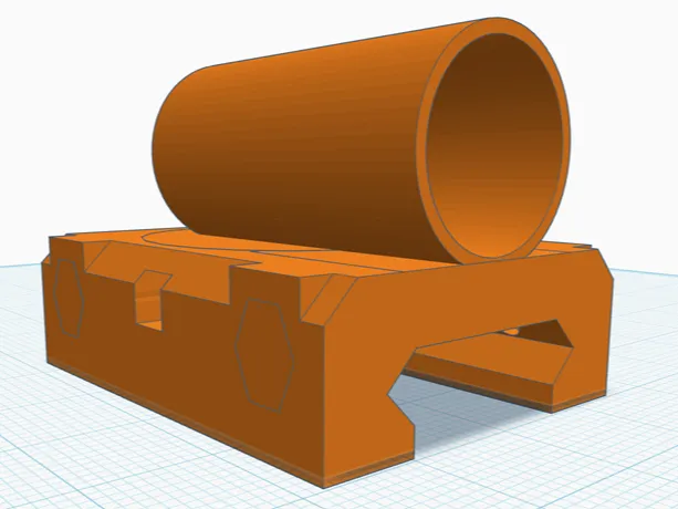 16mm Laser Pointer/Picatinny Rail Adapter BugASalt