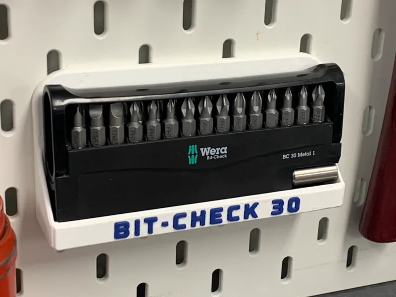 Wera Bit-Check 30 Skadis Holder - T-nut Mount